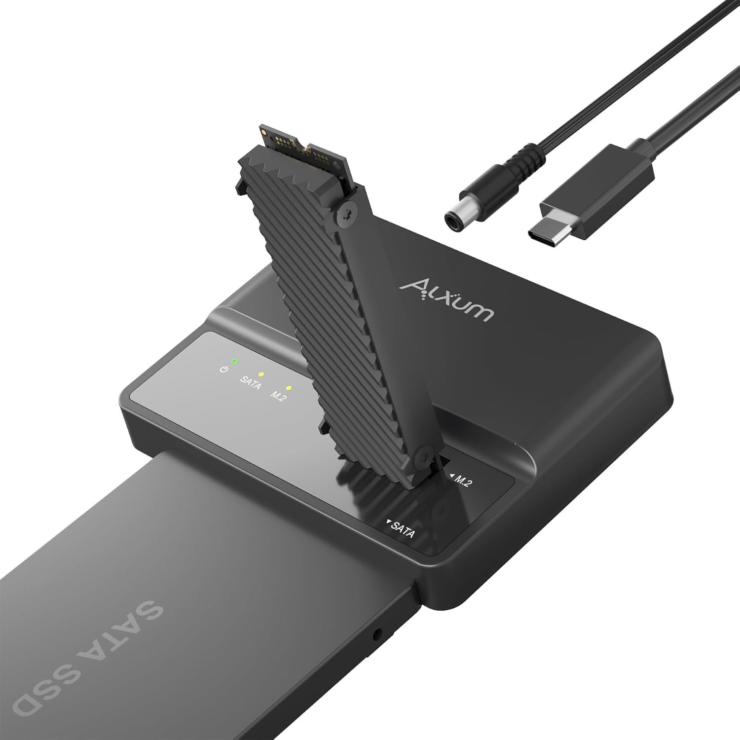 Alxum M.2 NVME SATA SSD Enclosure for Fast Data Transfer