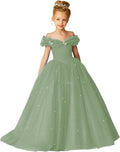 Charming Off Shoulder Flower Girl Dress for Memorable Occasions
