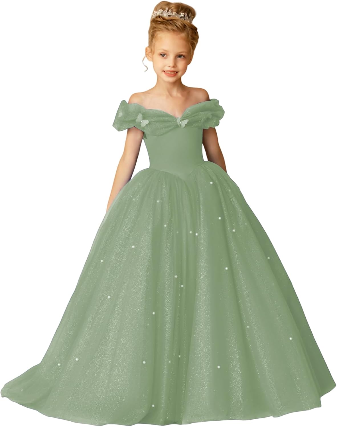 Elegant Off Shoulder Flower Girl Dresses for Special Occasions