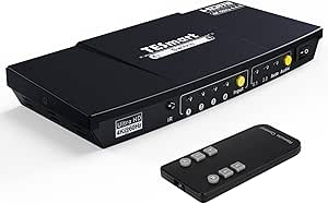 TESmart 4x1 HDMI Switcher Box for Gaming and Home Office Use
