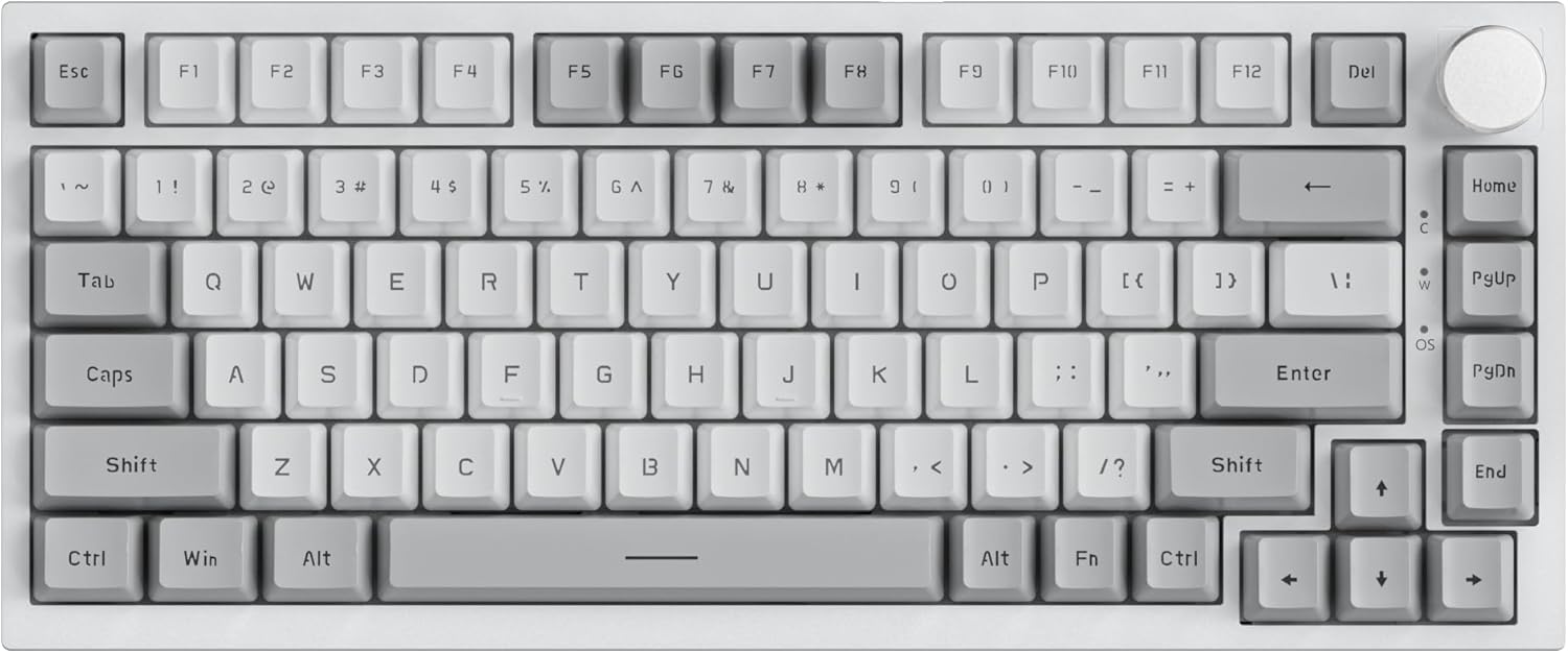AK820 Wired 75% Mechanical Keyboard for Gaming and Typing