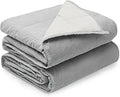 Weighted Blanket 48in x72in 15lbs Grey/White Reversible - Calming