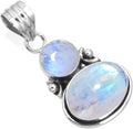 Handmade 925 Sterling Silver Pendant Necklace with Natural Gemstone