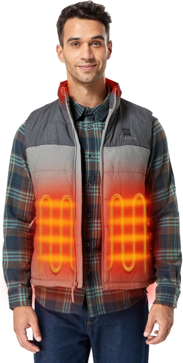 ORORO Men's Lightweight Heated Vest: Perfect for Cold Weather