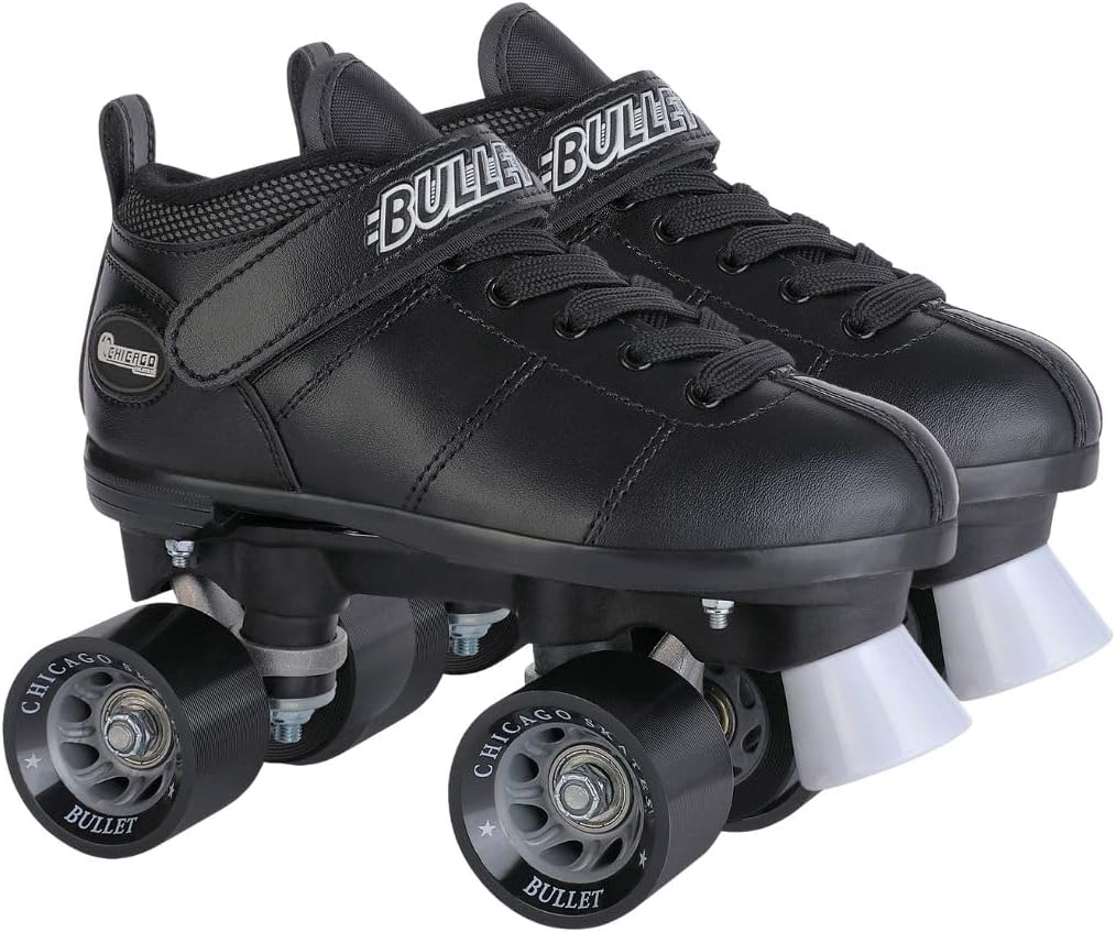 Chicago Skates Bullet Speed Quad Roller Skates for Kids Ages 7-12
