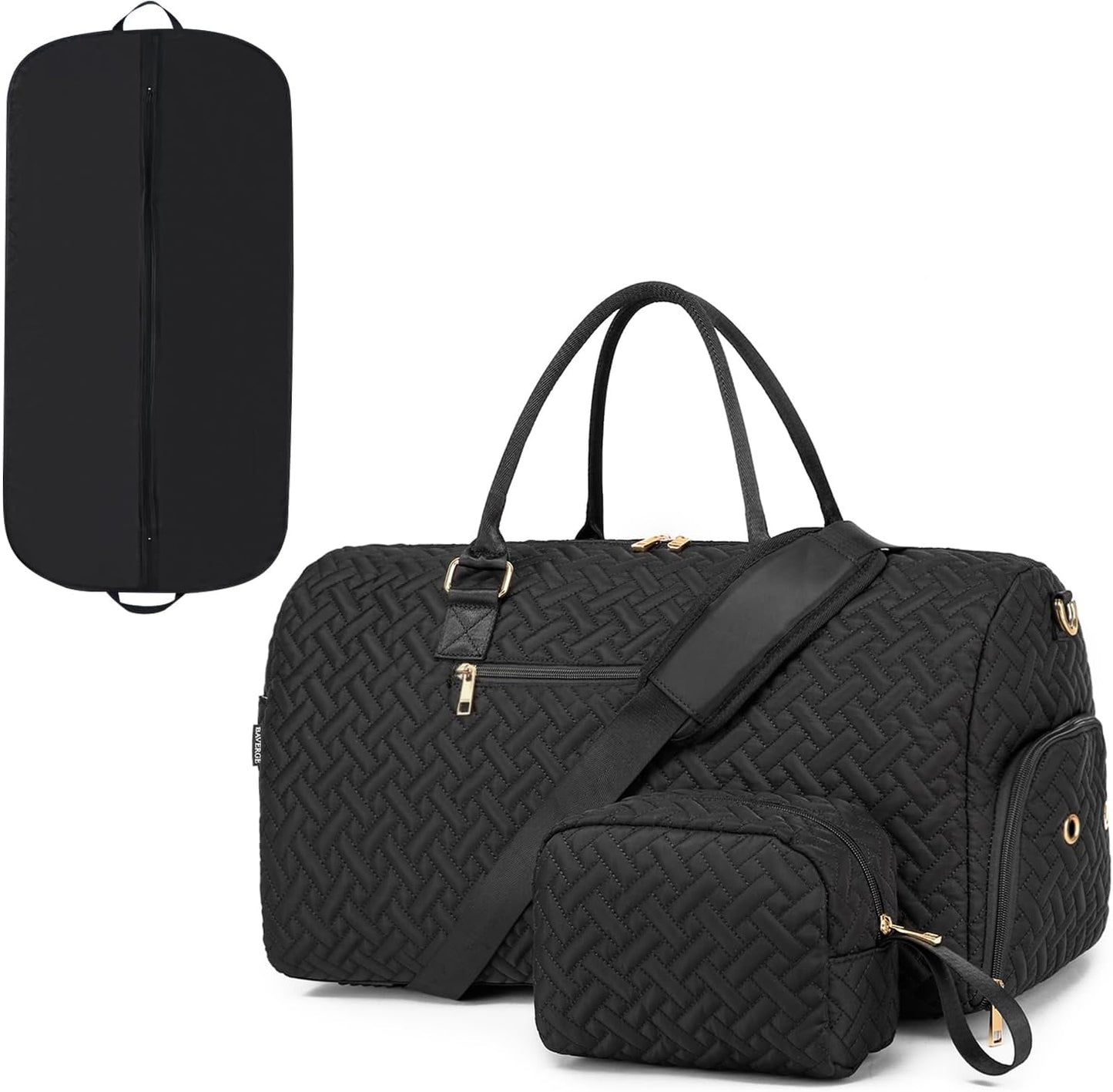Duffle Bag for Travel with Shoe Compartment and Toiletry Bag