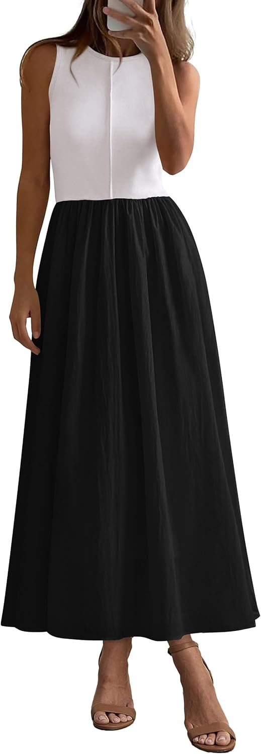PRETTYGARDEN Maxi Dresses for Women 2025 Summer Casual Style