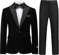 Boys Velvet Tuxedo Suit for Slim Fit Formal Wedding Outfit