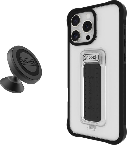 Scooch iPhone 16 Pro Max Case with Stand and Military Grade Protection