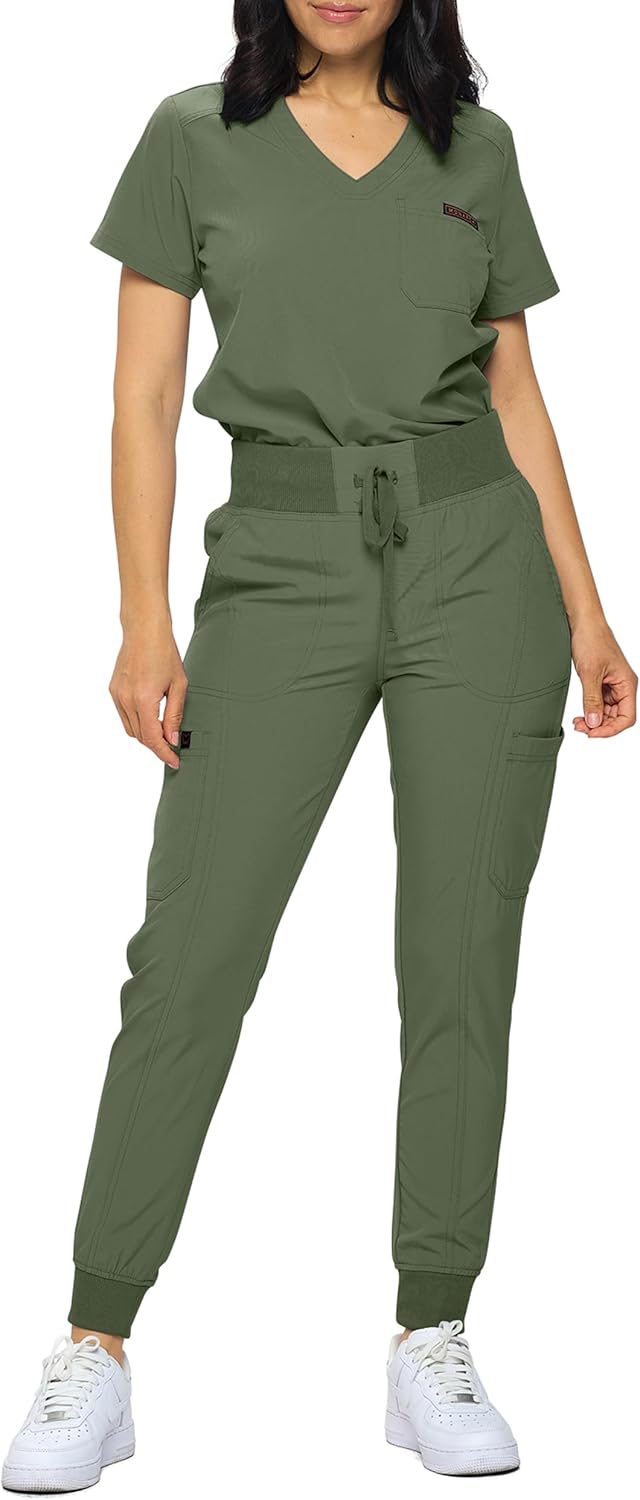Monarch Uniforms Slim Fit Stretchy Scrubs for Women Joggers