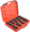 1/2 in Drive Deep Impact Axle Nut Socket Set 29-38mm - Heavy Duty