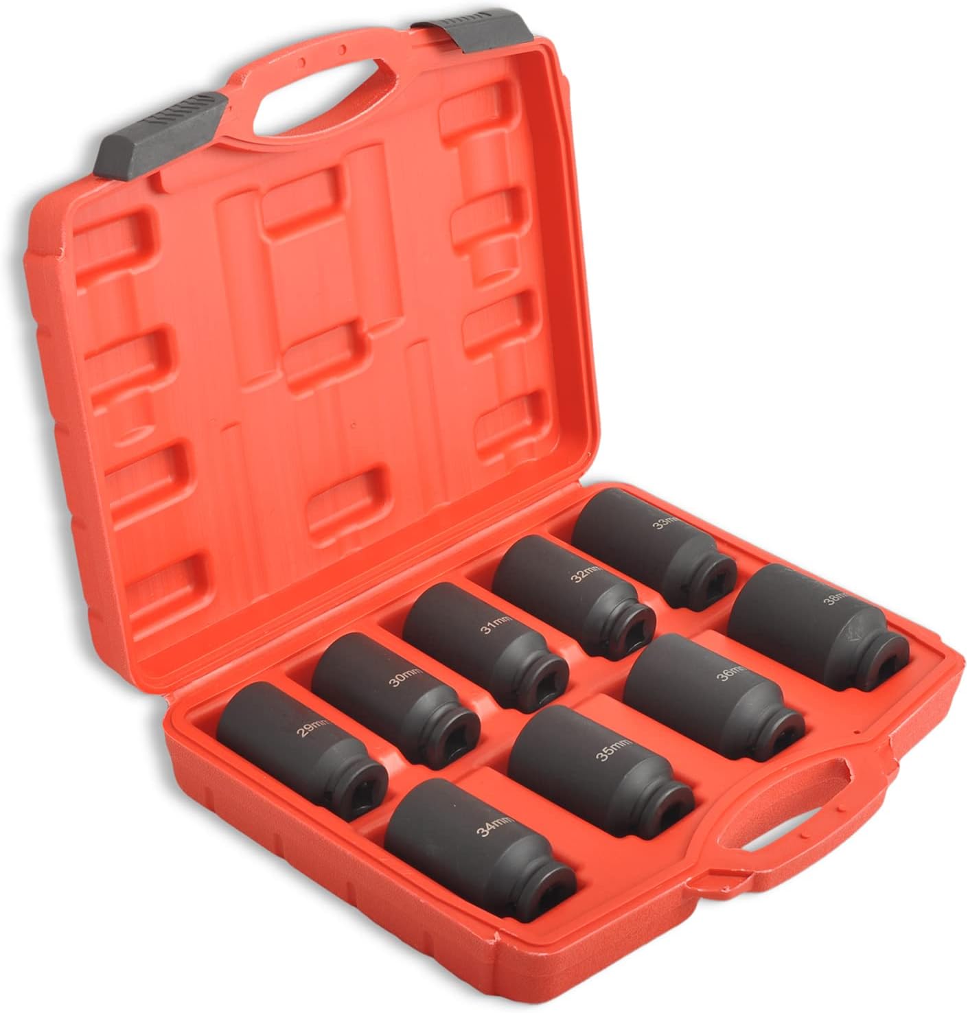 9Pcs 1/2 Inch Drive Deep Impact Socket Set for Axle Nuts