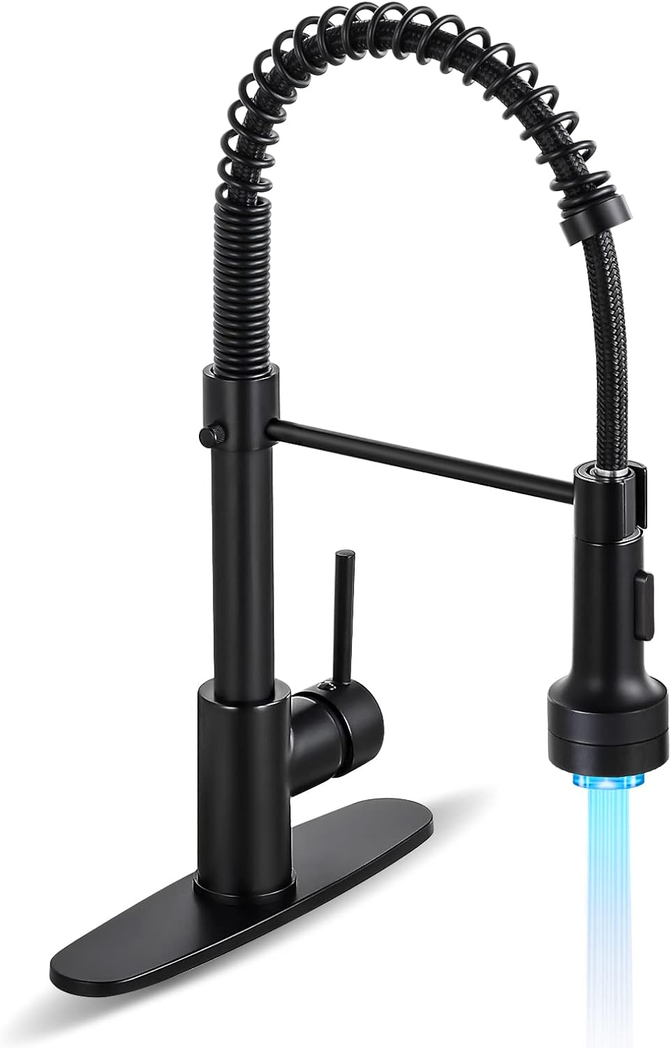 HGN Kitchen Faucet with LED Light and Pull Down Sprayer Features
