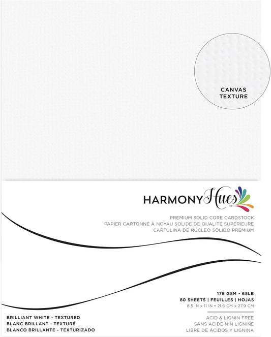 Harmony Paper Pack - 65lb Textured Card Stock for Crafts
