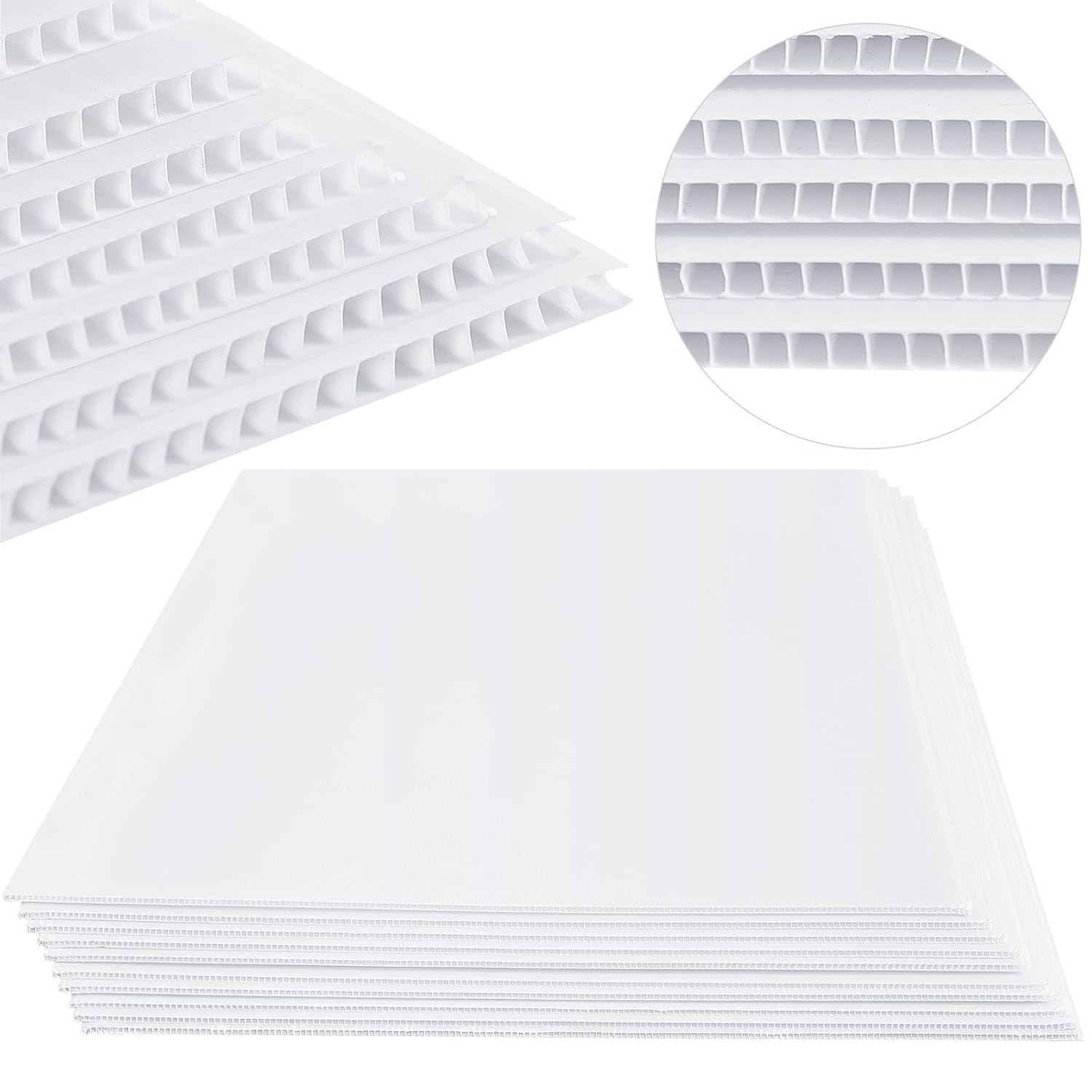 Durable 20 Pcs 24 x 36 Inches Corrugated Plastic Sheets for Signs