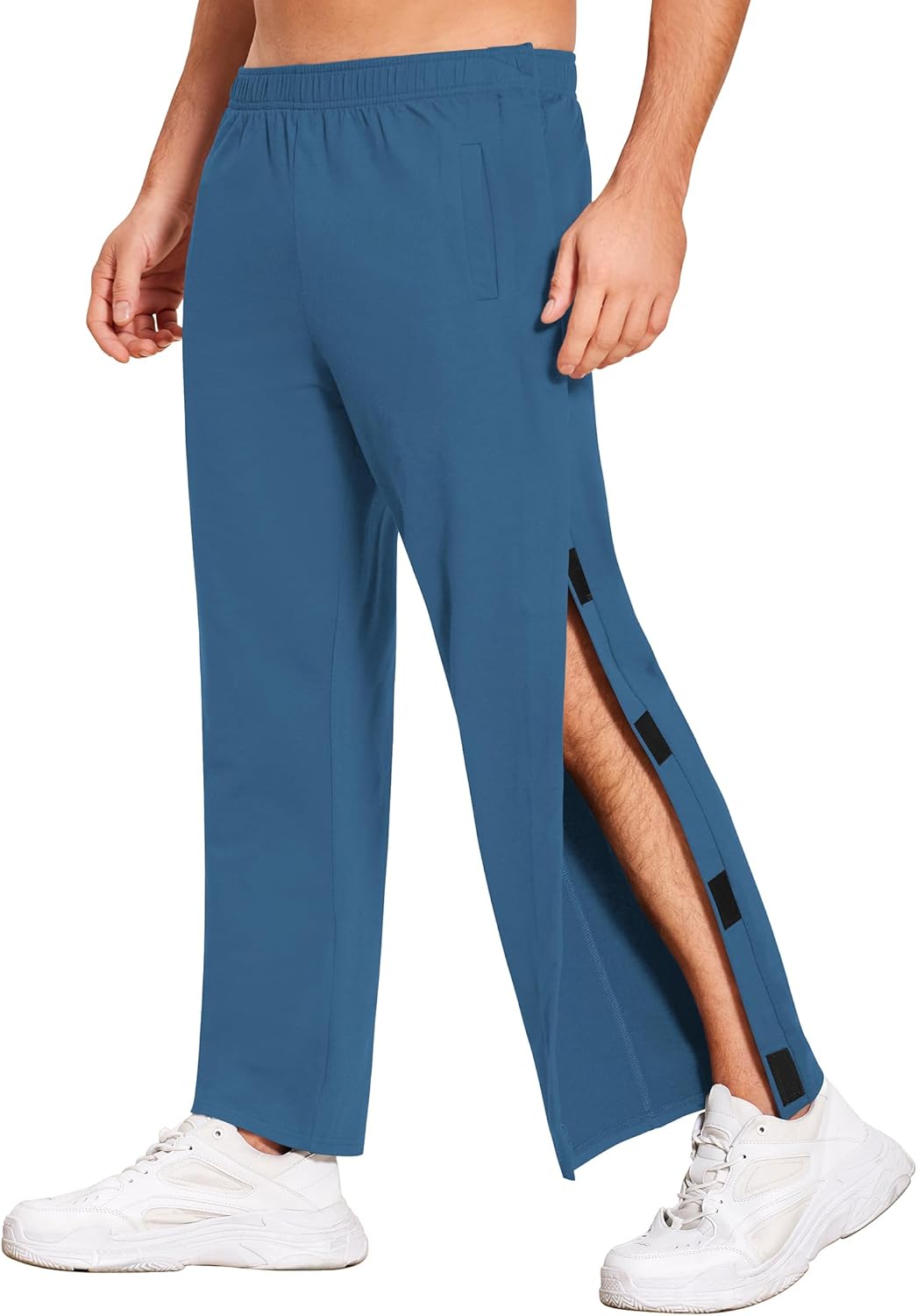 Deyeek Men's Tear Away Pants for Post Surgery Comfort and Ease