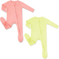 Rayon from Bamboo Baby Footed Pajamas 2 Pack - Newborn to 24 Months