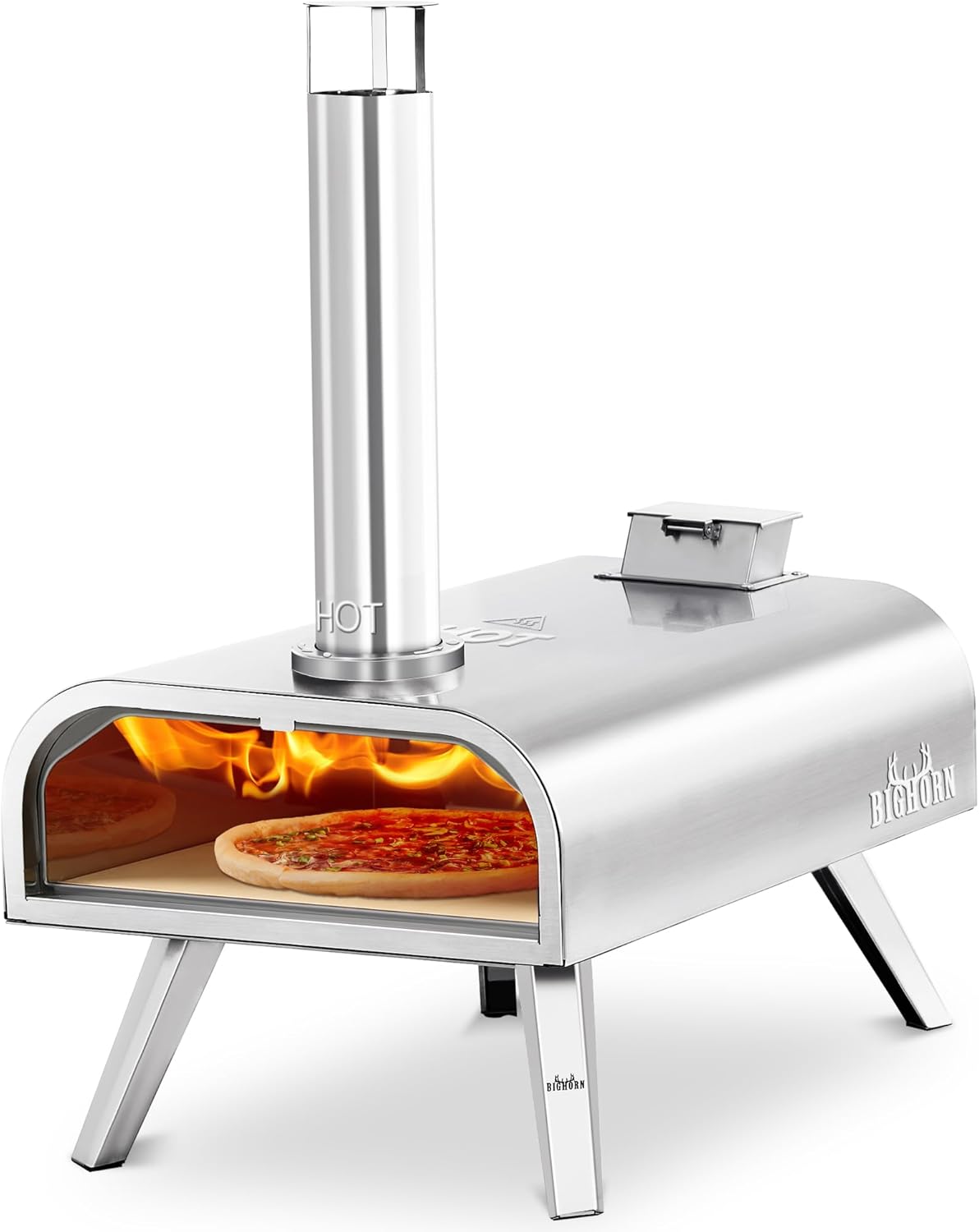 16 in Woodfire Pizza Stone Oven for Outdoor Cooking Fun