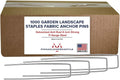 Pinnacle Mercantile 1000 Pack Garden Landscape Staples for Weeds