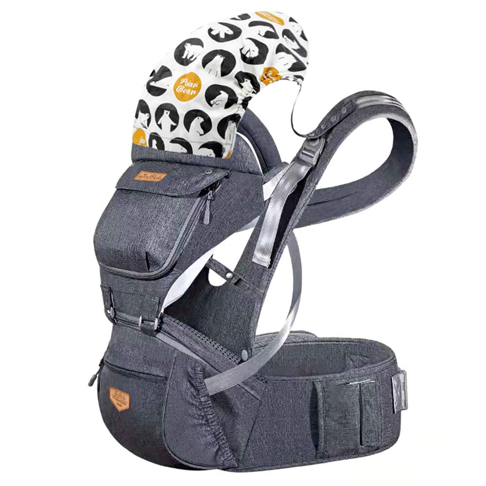 JooBebe Baby Hip Seat Carrier - Comfortable 6 in 1 Ergonomic Backpack