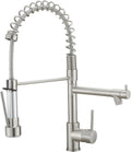 Kitchen Faucet with Pull Down Sprayer - Durable SUS304 Stainless Steel