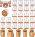 Chair Leg Floor Protectors for Hardwood Floors - Silent Silicone Caps