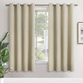 YoungsTex Beige Blackout Curtains 72 in Length - Thermal Insulated