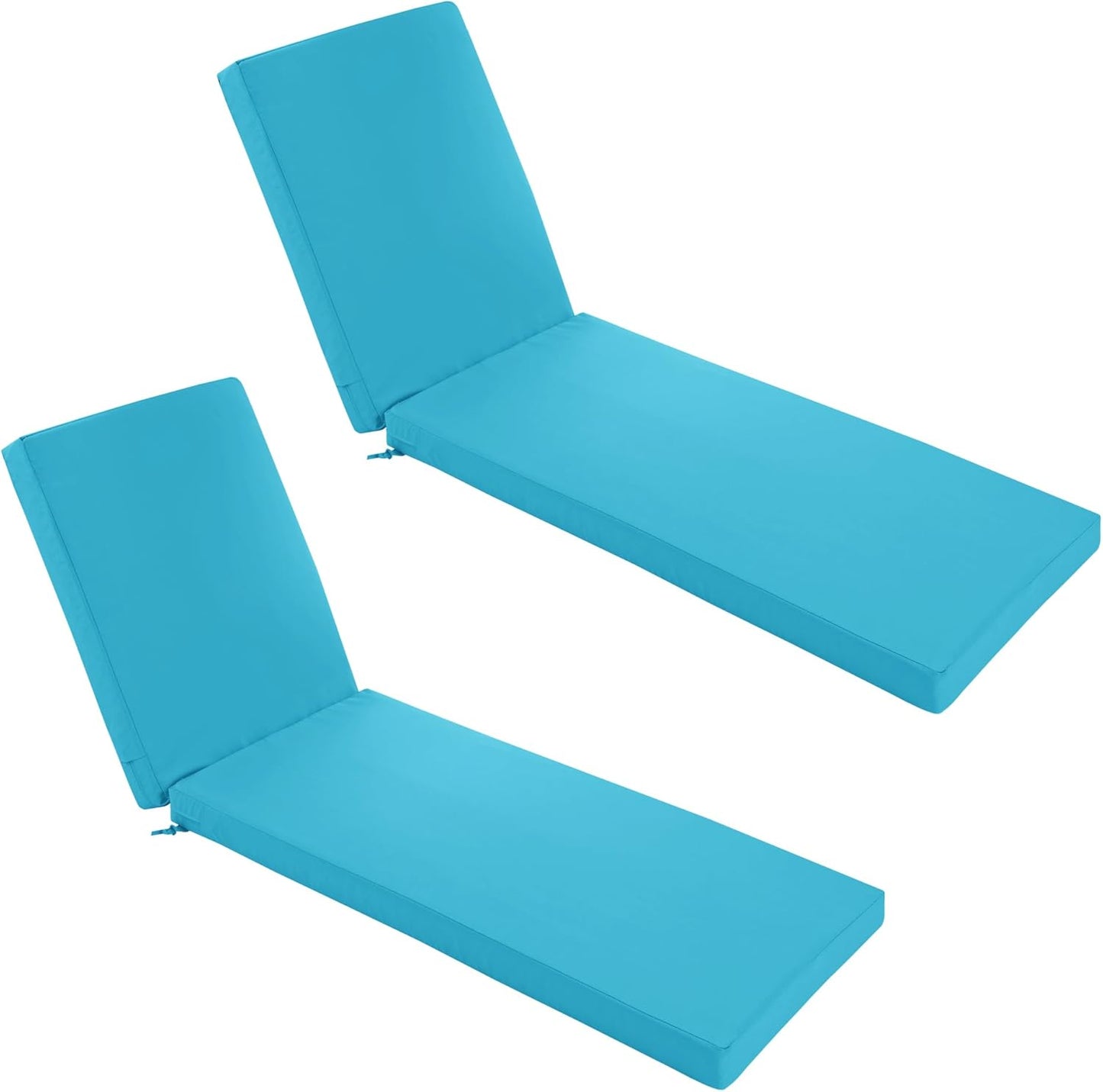 Chaise Lounge Cushions Outdoor Set of 2 - Waterproof & Stylish