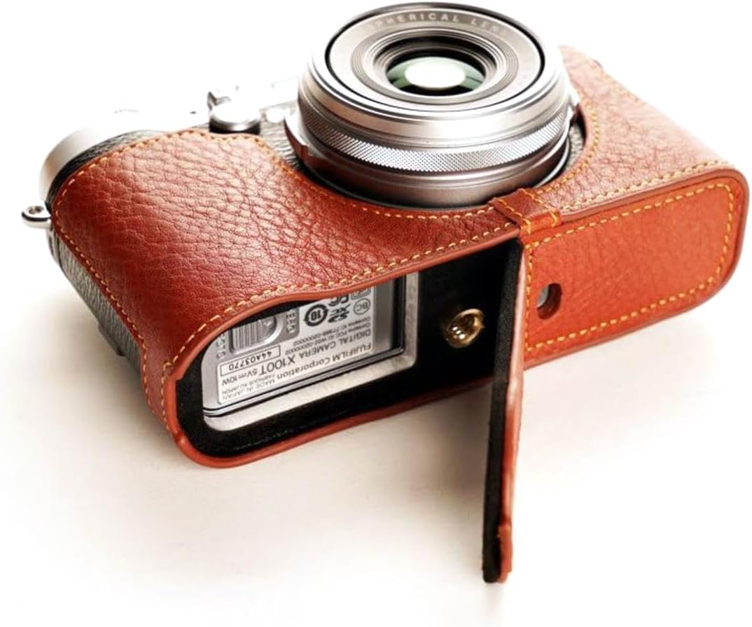 Handmade Genuine Leather Half Camera Case for FUJIFILM X100T