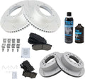 TRQ Ceramic Brake Pad & Rotor Kit for 2003-09 Toyota 4Runner - Full