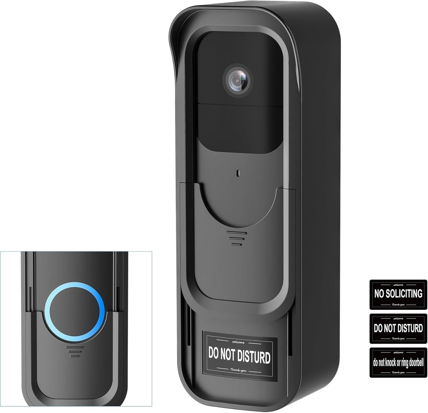 No-Drill Adhesive Mount for Blink Doorbell