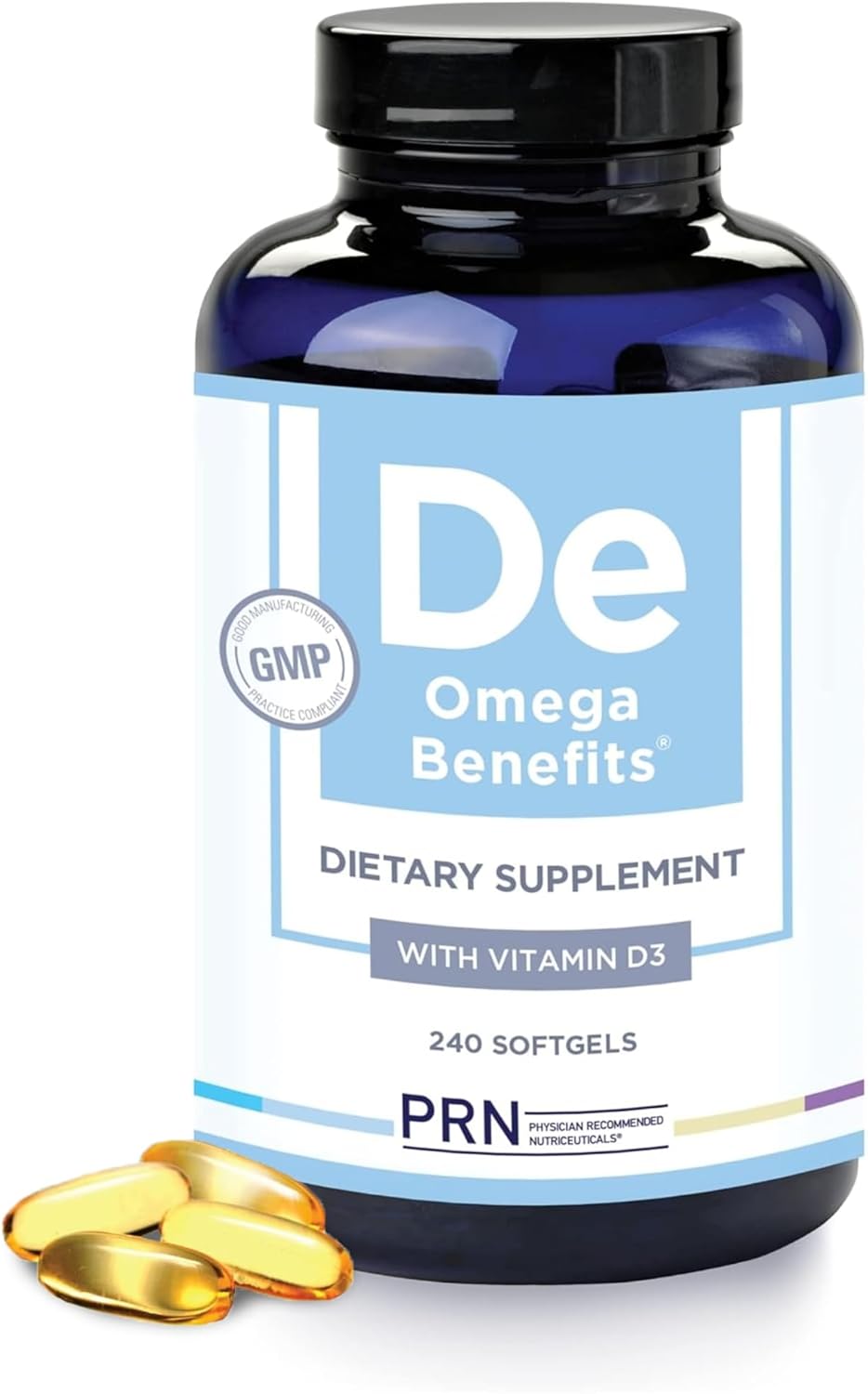 PRN DE Omega 3 Supplement for Heart, Joint, and Skin Health