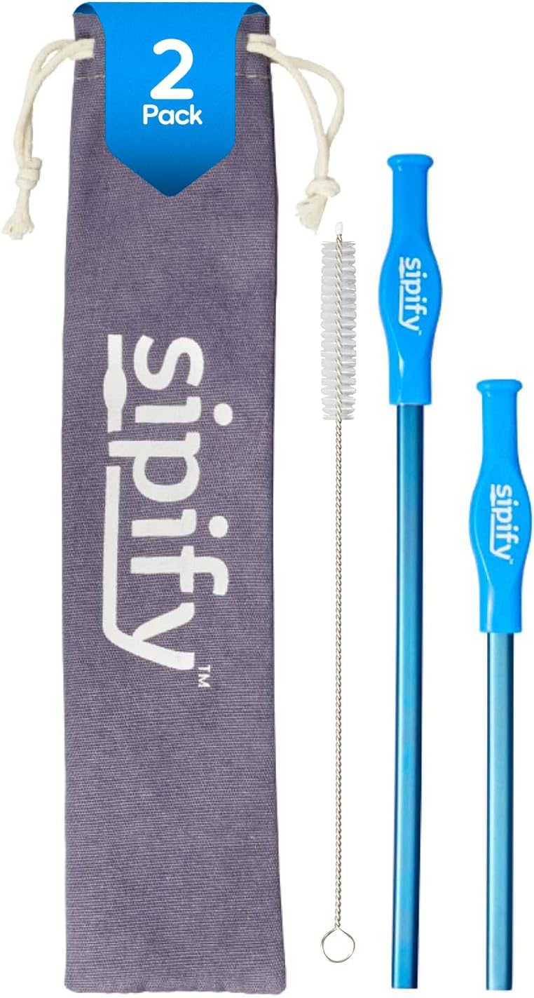 Flow-Limiting Dysphagia Straw for Safe Drinking and Hydration
