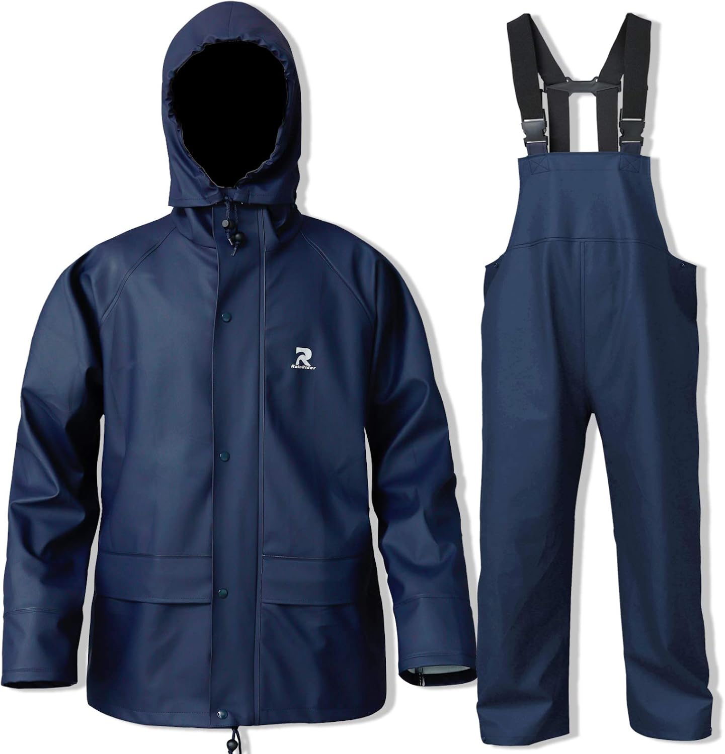 RainRider Rain Suits for Men Waterproof Jacket and Pants Gear