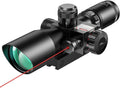 2.5-10x40 Green Lens Illuminated Mil-Dot Scope with Laser - Compact