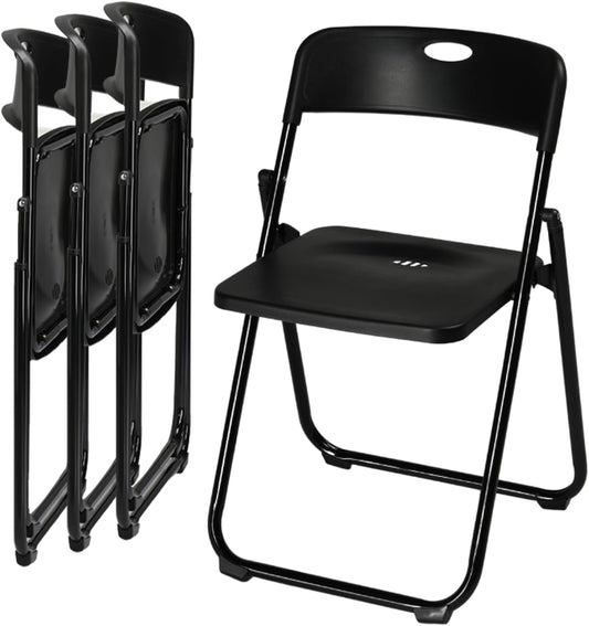 Folding Chair Set of 4, Lightweight & Sturdy for Events