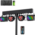 Rechargeable DJ Lights with Stand Wireless DJ Gig Bar Light Package