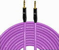 Coluber Cable 1/4 TRS Male to Male - 100 Feet for Musicians
