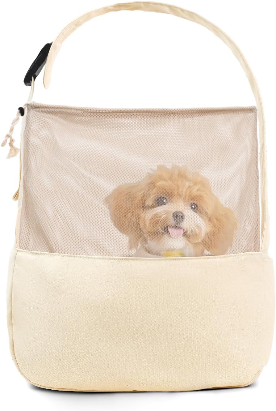 Dog Sling Carrier for Small Dogs and Cats - Lightweight Travel Bag