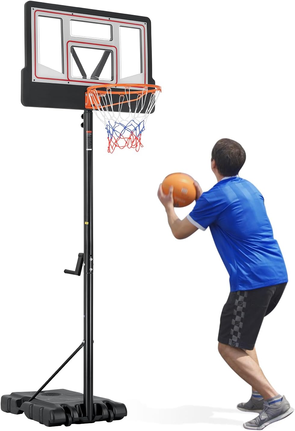 Portable Basketball Hoop Adjustable for Kids and Adults Fun