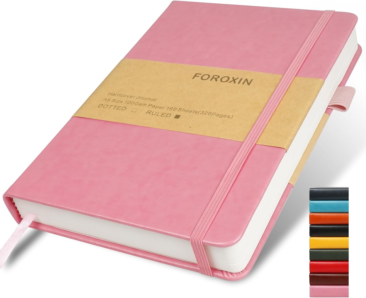 Premium Pink Journal foroxin - 320 Pages, Thick Paper - 5.7x8.3