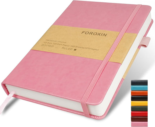 Premium Pink Journal foroxin - 320 Pages, Thick Paper - 5.7x8.3