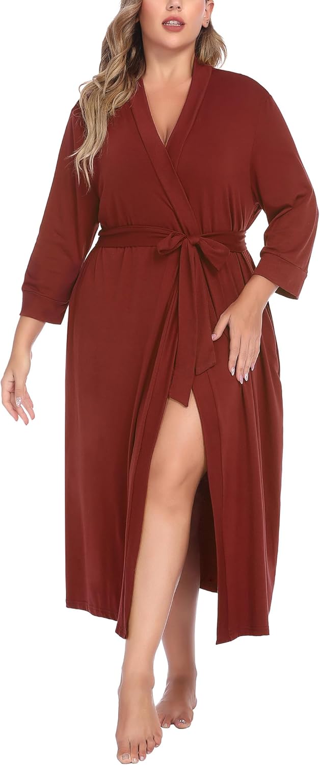 IN'VOLAND Womens Plus Size Kimono Robes for Ultimate Comfort