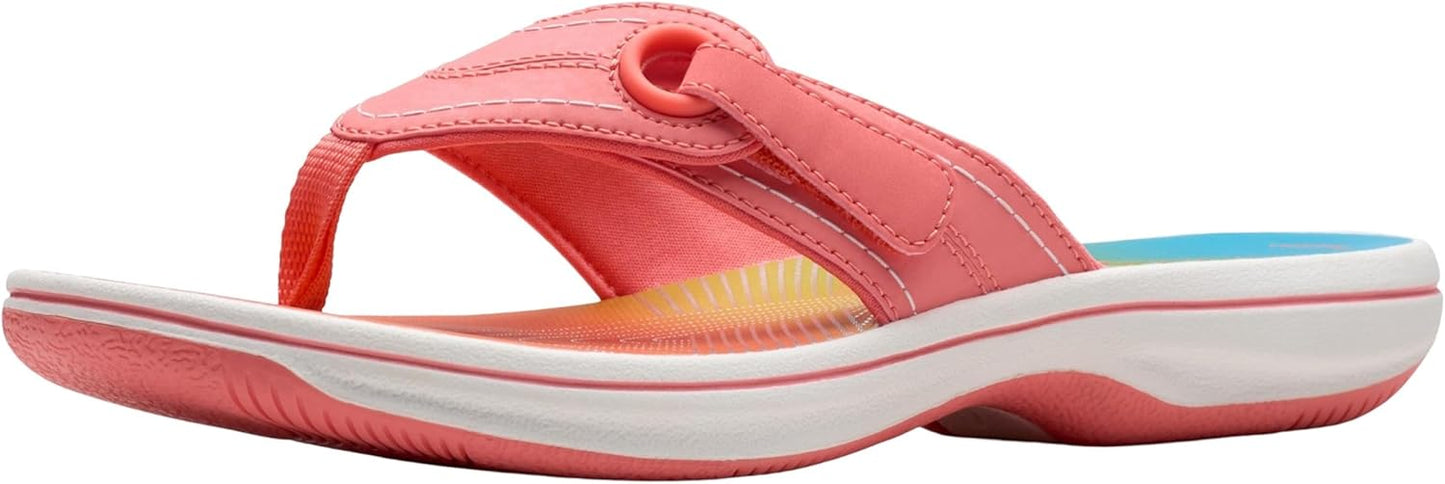 Clarks Women's Breeze Reyna Flip-Flop for All-Day Comfort