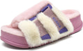 KuaiLu Women's Orthotic Slippers with Arch Support - Cozy Platform fur