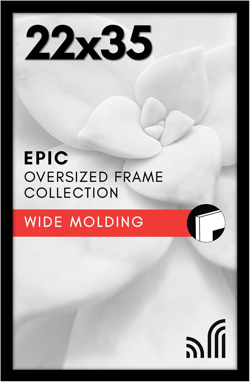 22x35 Black Picture Frame for Vertical or Horizontal Display