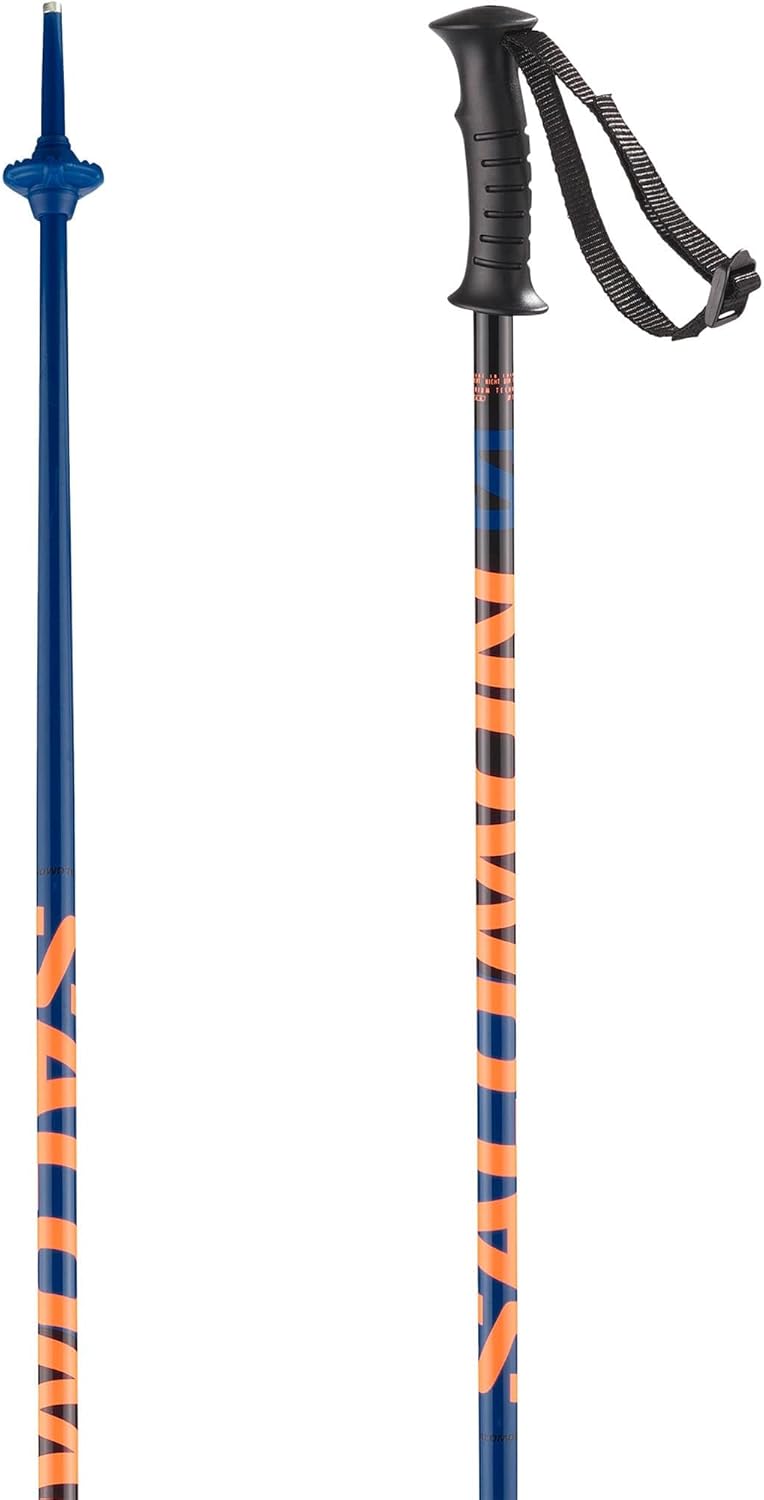 Salomon Kaloo Junior Ski Poles - Lightweight 105cm Blue