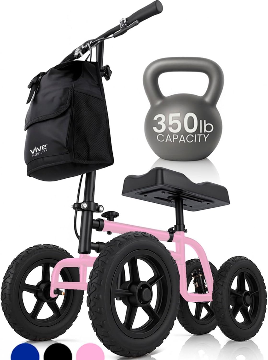 Vive Mobility All Terrain Knee Scooter Walker for Foot Injuries