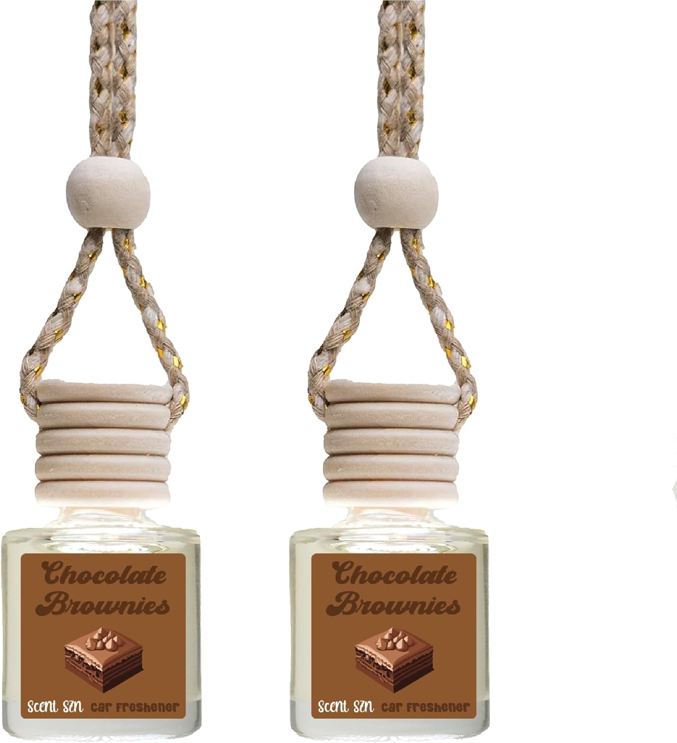 Scent Szn Chocolate Brownies Air Fresheners, 2 Pack