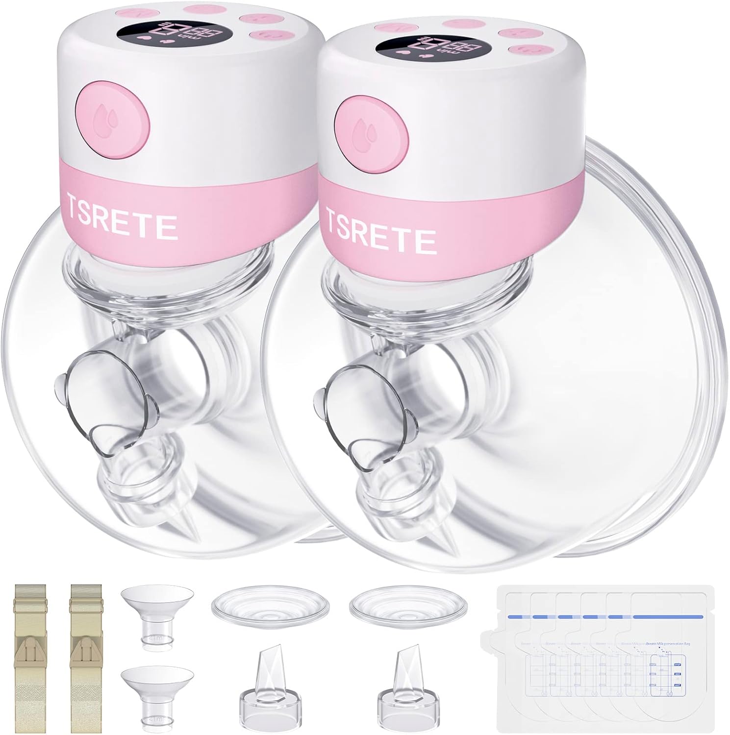 TSRETE Double Wearable Breast Pump: Hands-Free Electric Pump